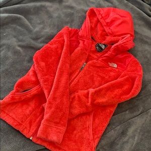 North face hooded fleece